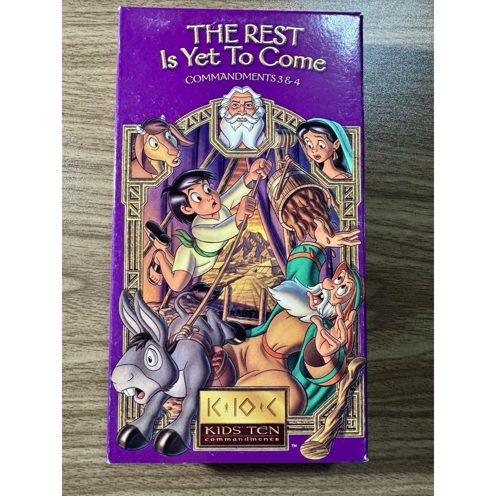 The Rest Is Yet To Come Kids‎ Ten Commandments 3 & 4 VHS 2003 Religious Church